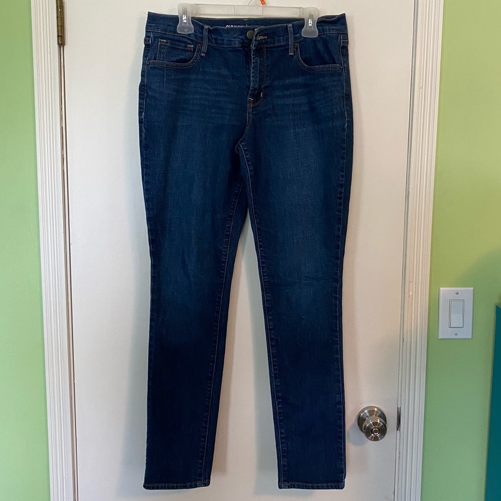Old Navy Women's Skinny Jeans - Dark Blue